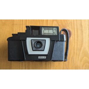 Fotron III Instant Camera Black with Flash Bulb Attachment Vintage